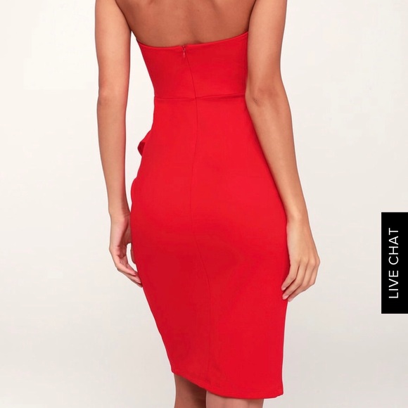 Lulu’s Ruffled Strapless Dress - Picture 3 of 3